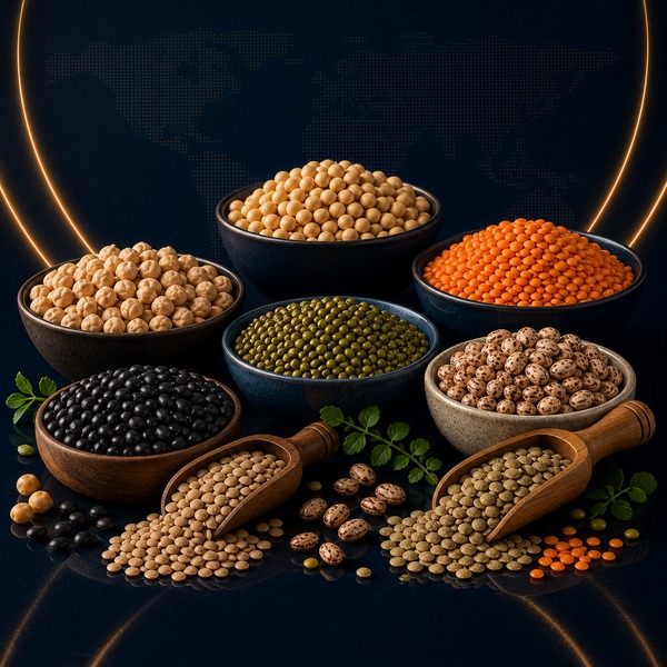 بقوليات (عدس، حمص، صويا)